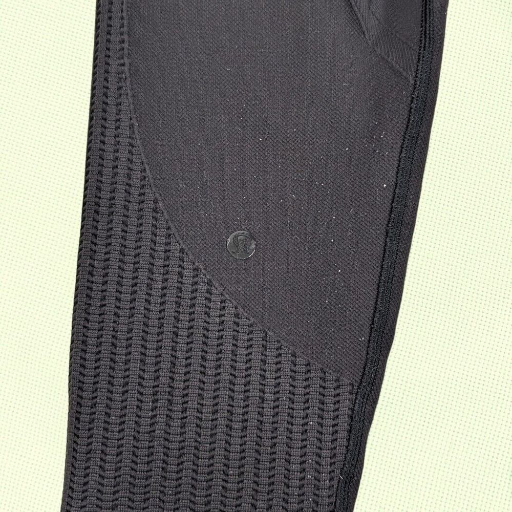 Lululemon Compression Leggings 8 Black Athleisure‎ Workout - Picture 3 of 5